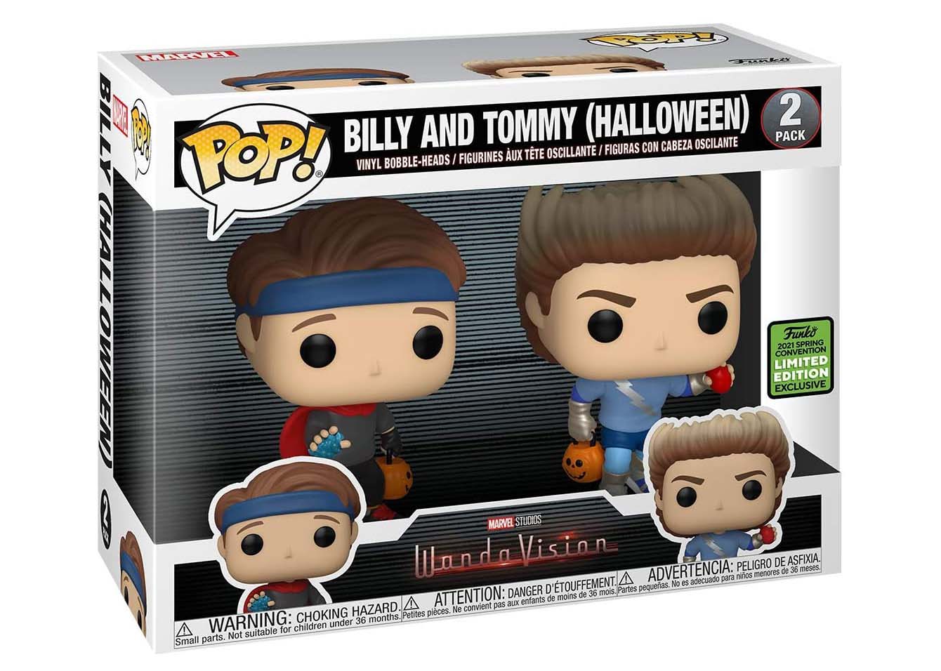 Funko Pop! Marvel WandaVision Billy and Tommy (Halloween) Spring Convention  Exclusive 2 Pack