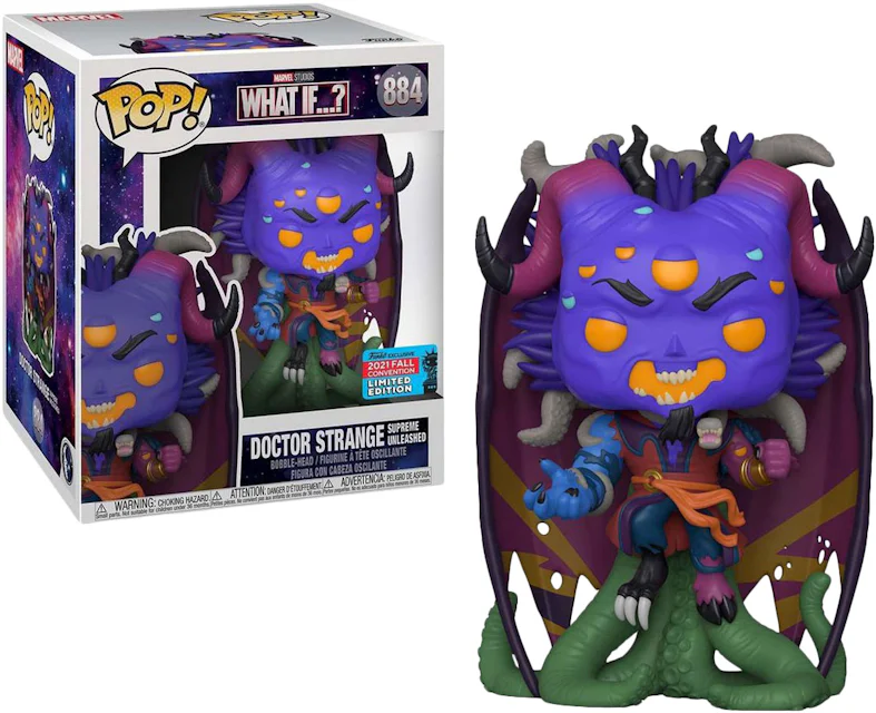 Funko Pop! Marvel What If? Doctor Strange Supreme Unleashed Fall Convention  Exclusive Figure #884 - US