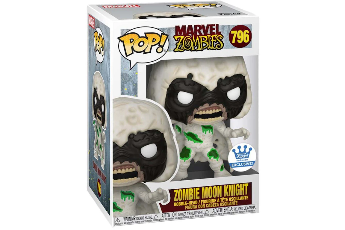 Funko Pop! Marvel Zombies Zombie Moon Knight Funko Exclusive Bobble-Head Figure #796