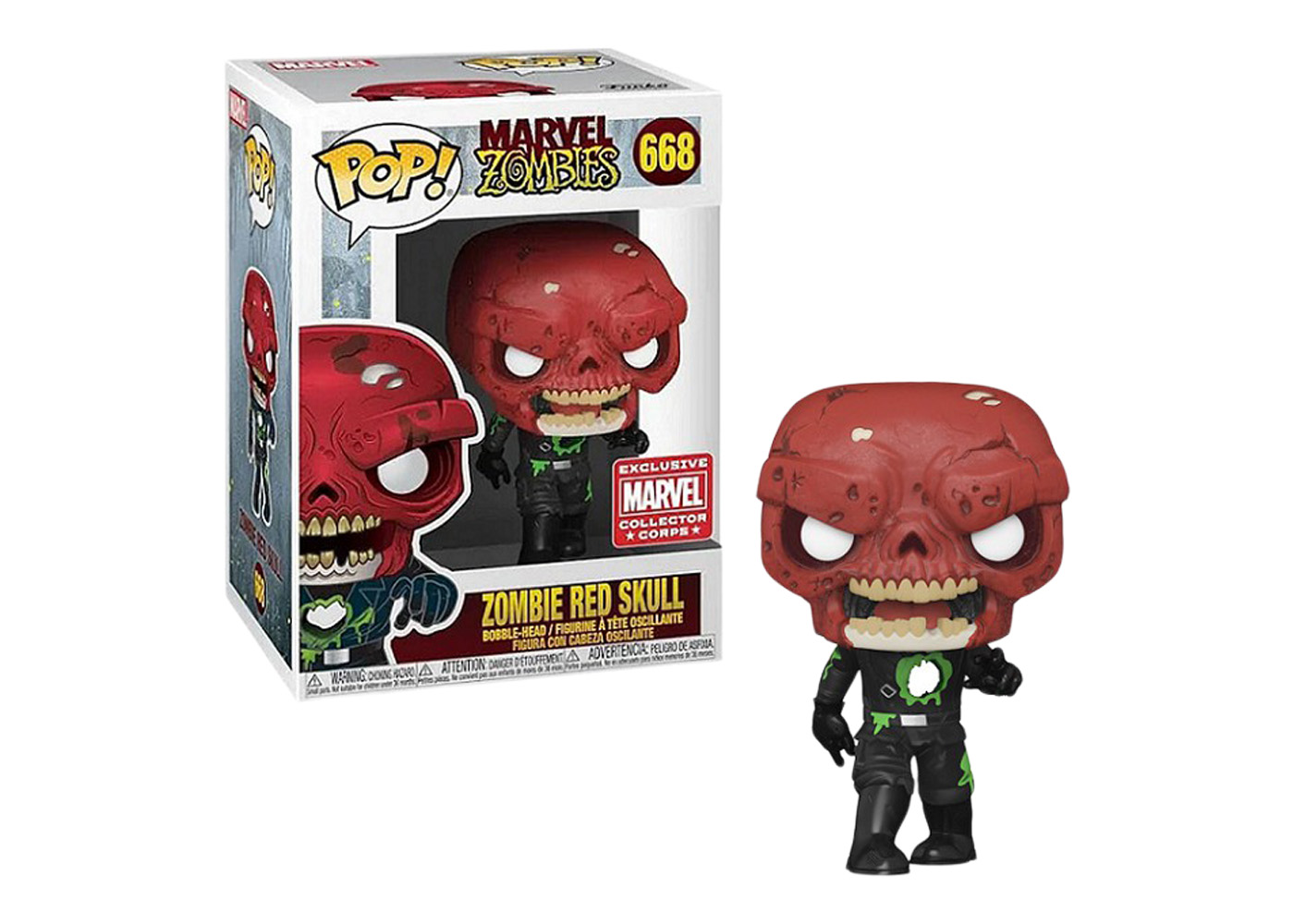Funko Pop! Marvel Zombies Zombie Red Skull Collector Corps
