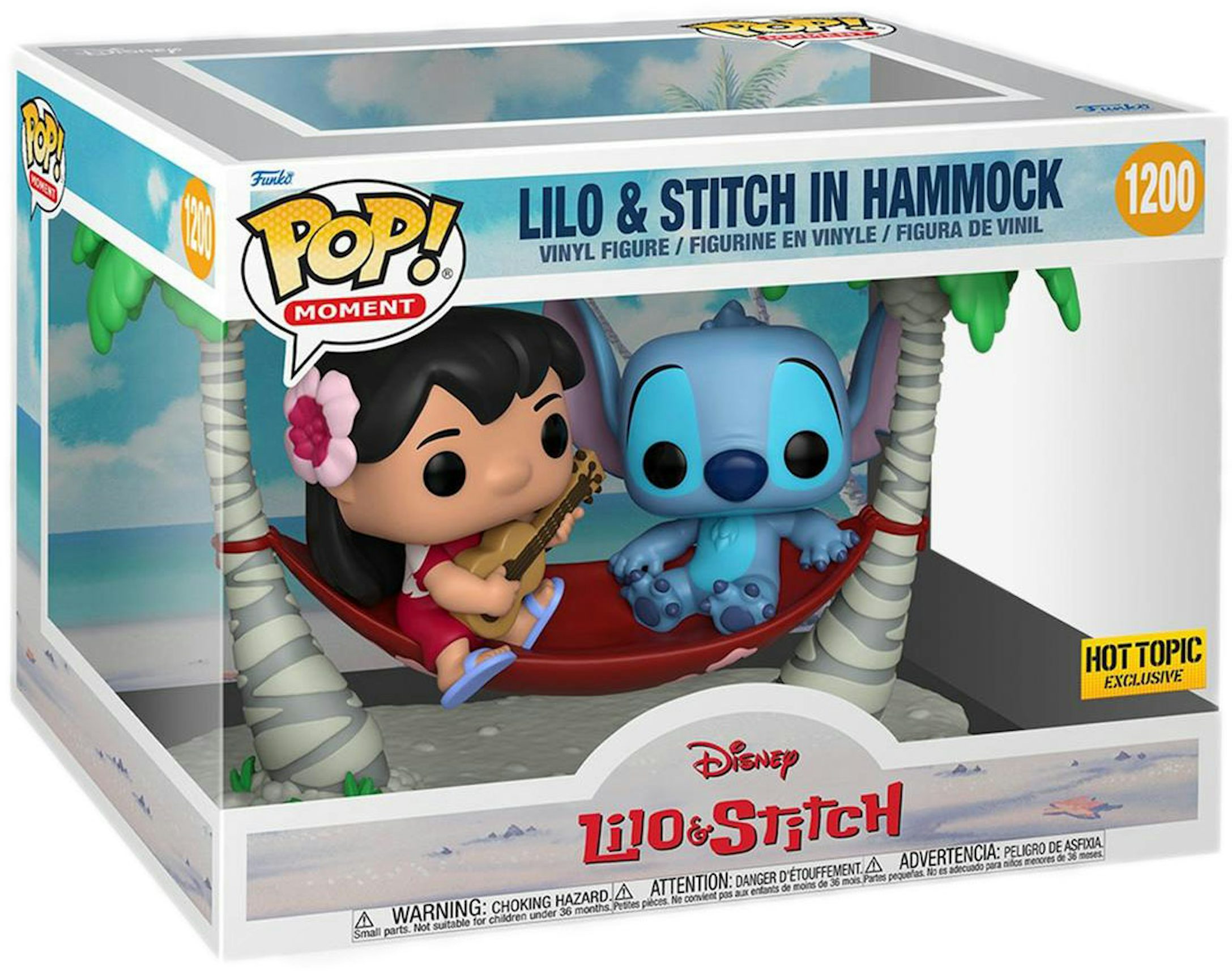 Funko Pop! Moment Disney Lilo & Stitch (Lilo & Stitch in Hammock) Hot Topic  Exclusive Figure #1200 - US