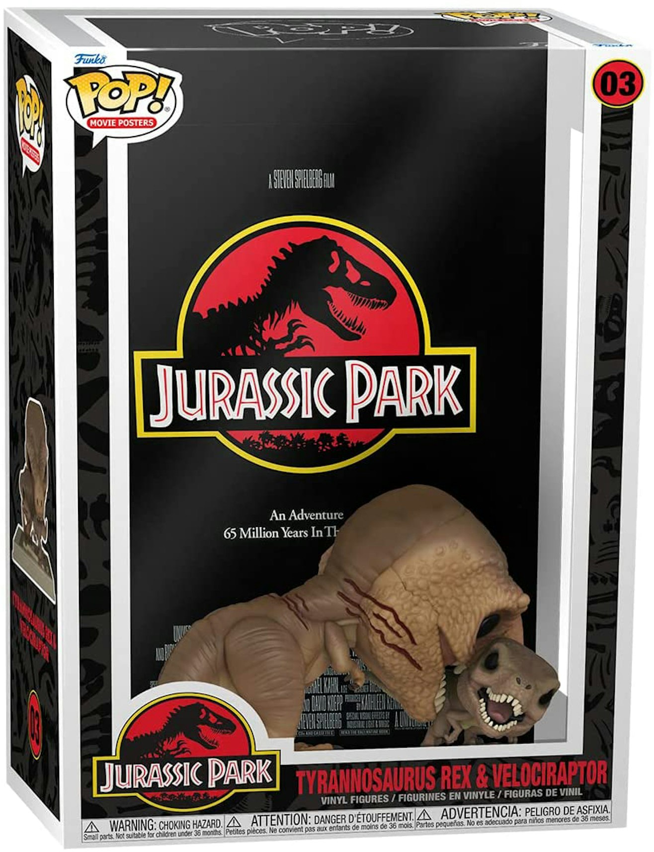 hane kone Katedral Funko Pop! Movie Posters Jurassic Park Tyrannosaurus Rex & Velociraptor  Figure #03 - US