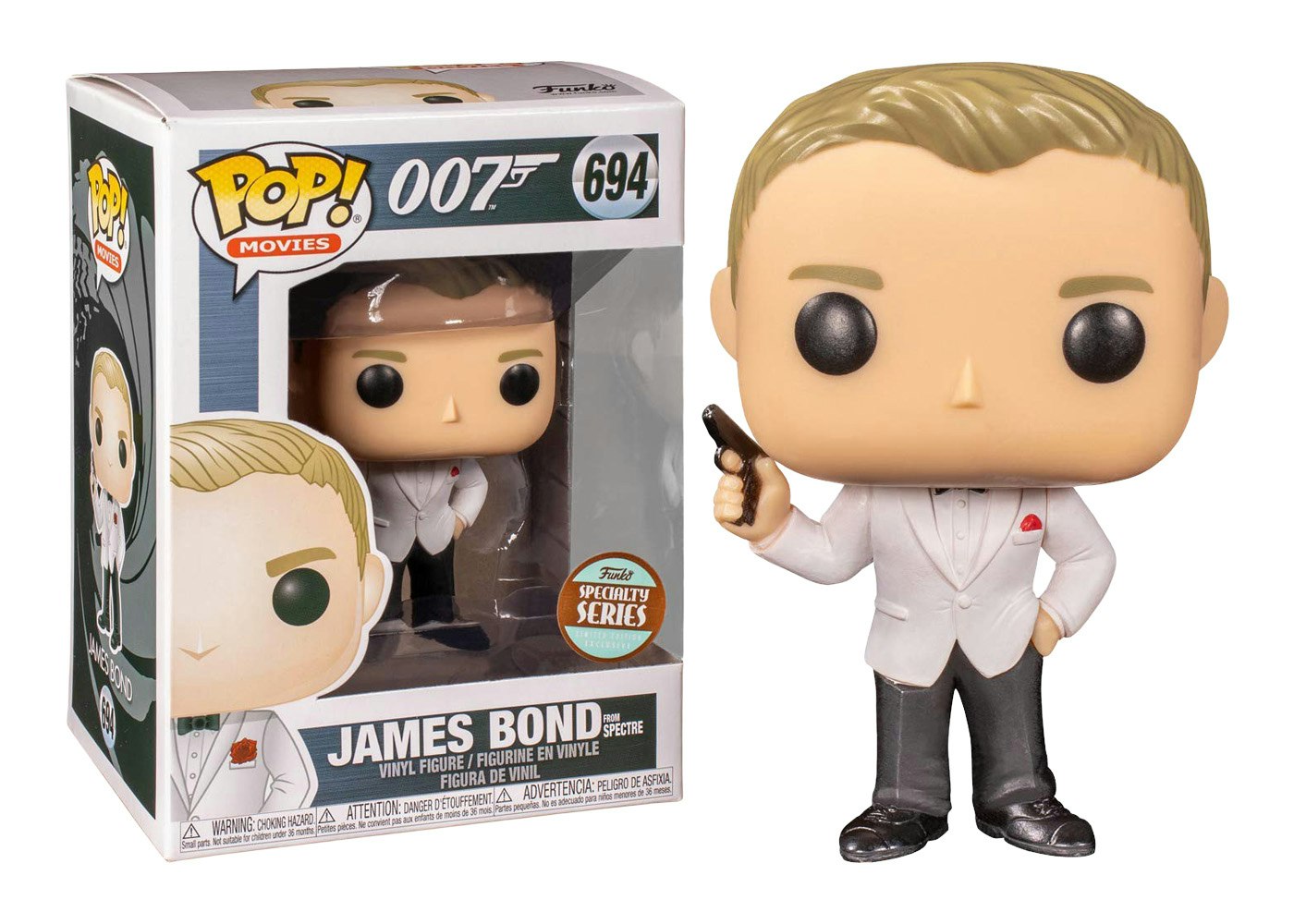 Funko Pop! Movies 007 James Bond Spectre Funko Specialty Exclusive Figure  #694 -