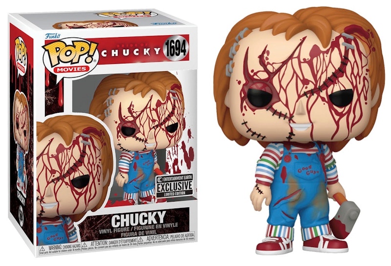 Funko Pop! Movies: Bride of Chucky Chucky (Bloody) (Entertainment Earth) Figure #1694