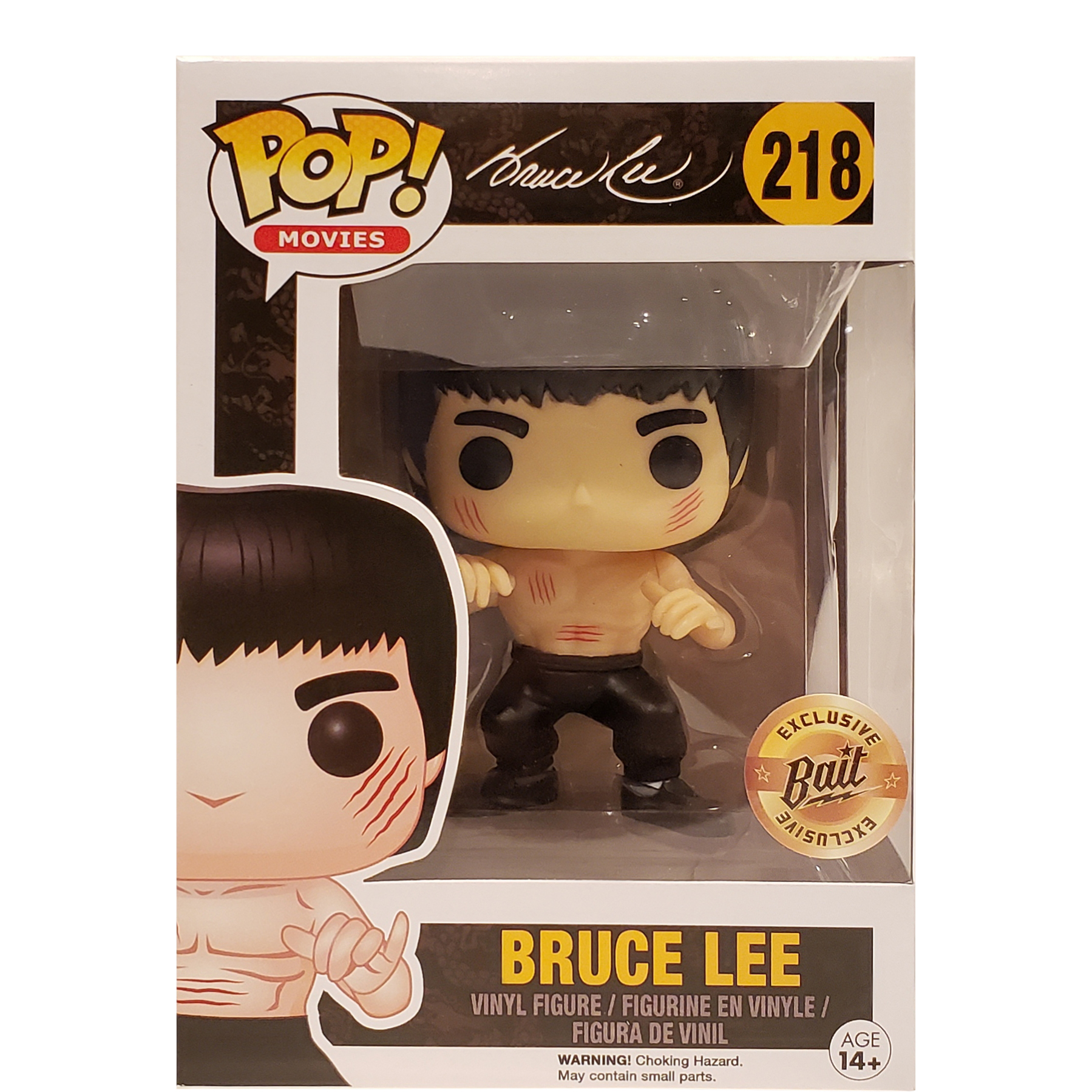 Funko Pop! Movies Bruce Lee Enter The Dragon Bait Exclusive Figure #218