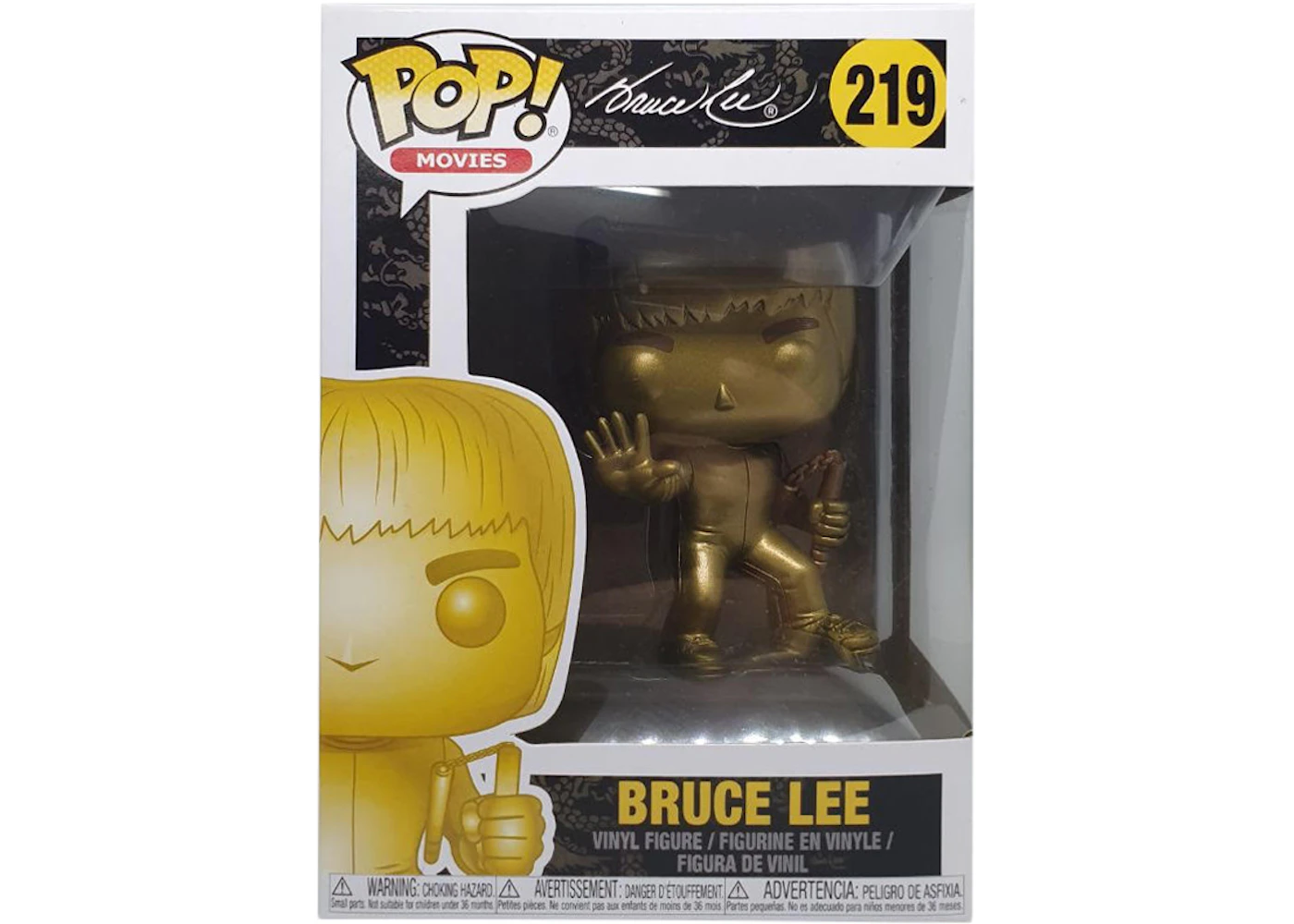 Funko Pop! Movies Bruce Lee (Gold) Figure #219 US