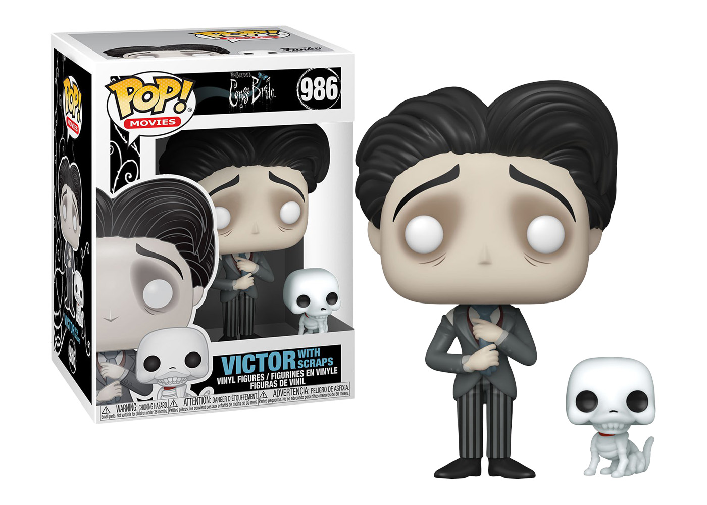 Funko Pop! Movies Corpse Bride Victor with Scraps Figure #986 - US