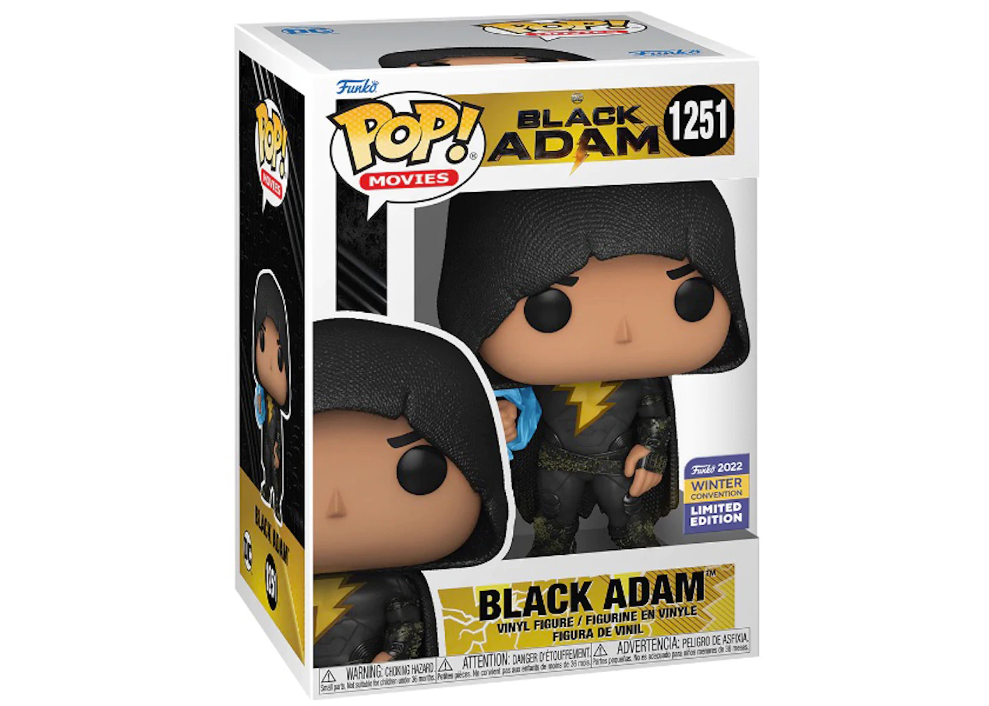 Funko Pop! Movies DC Black Adam (In Cloak) 2022 Winter Convention Exclusive  Figure #1251 - US