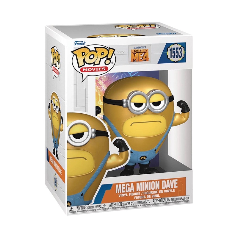 Funko Pop! Movies: Despicable Me 4 Mega Minion Dave Figure #1553