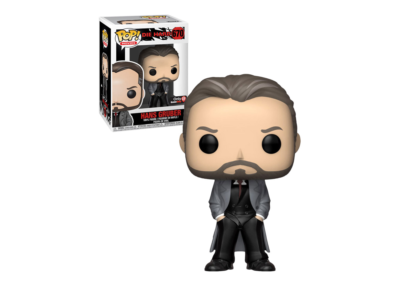 Funko Pop! Movies Die Hard Hans Gruber Trenchcoat GameStop