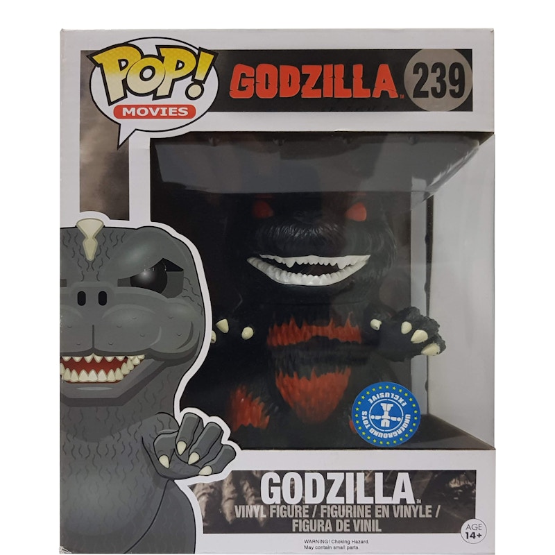 Funko Pop! Movies Godzilla (Black & Red) Underground Toys Exclusive 6 Inch  Figure #239 - JP