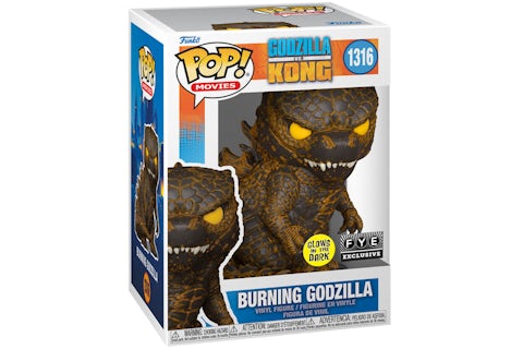 Funko Pop! Movies Godzilla Kong Burning Godzilla GITD FYE