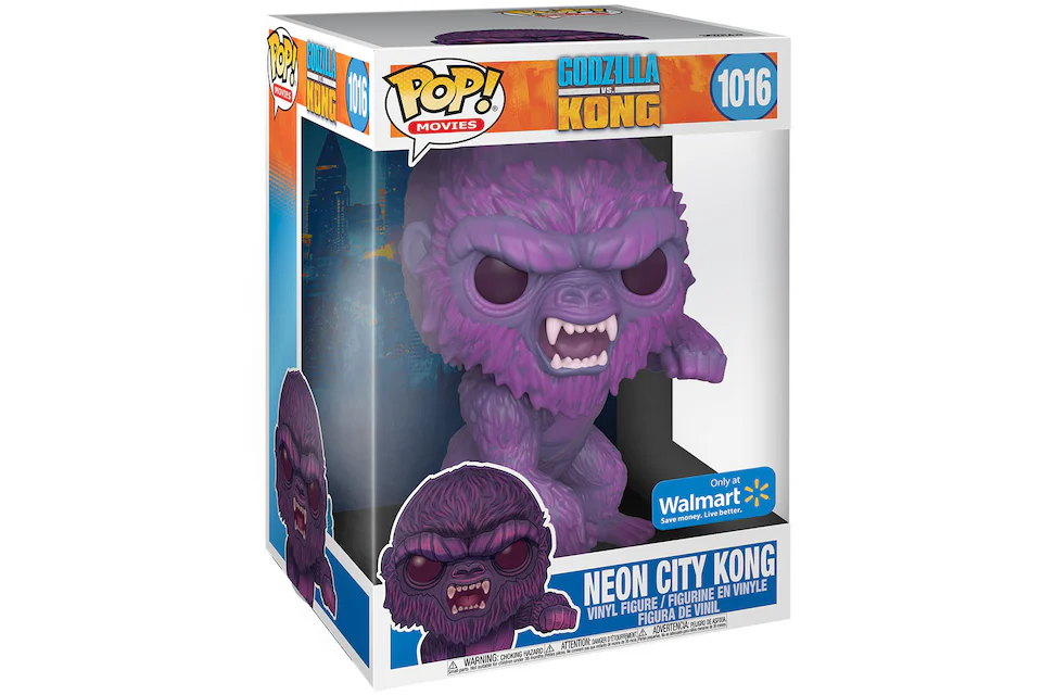 Funko Pop! Movies Godzilla vs. Kong Neon City Kong Walmart Exclusive 10 Inch Figure Figure #1016