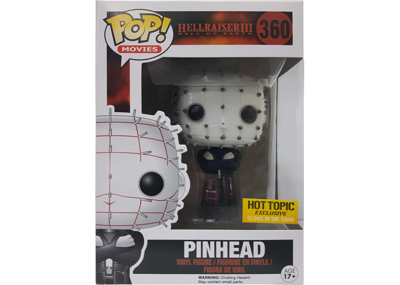 Funko Pop! Movies Hellraiser III Pinhead (Glow) Hot Topic Exclusive ...