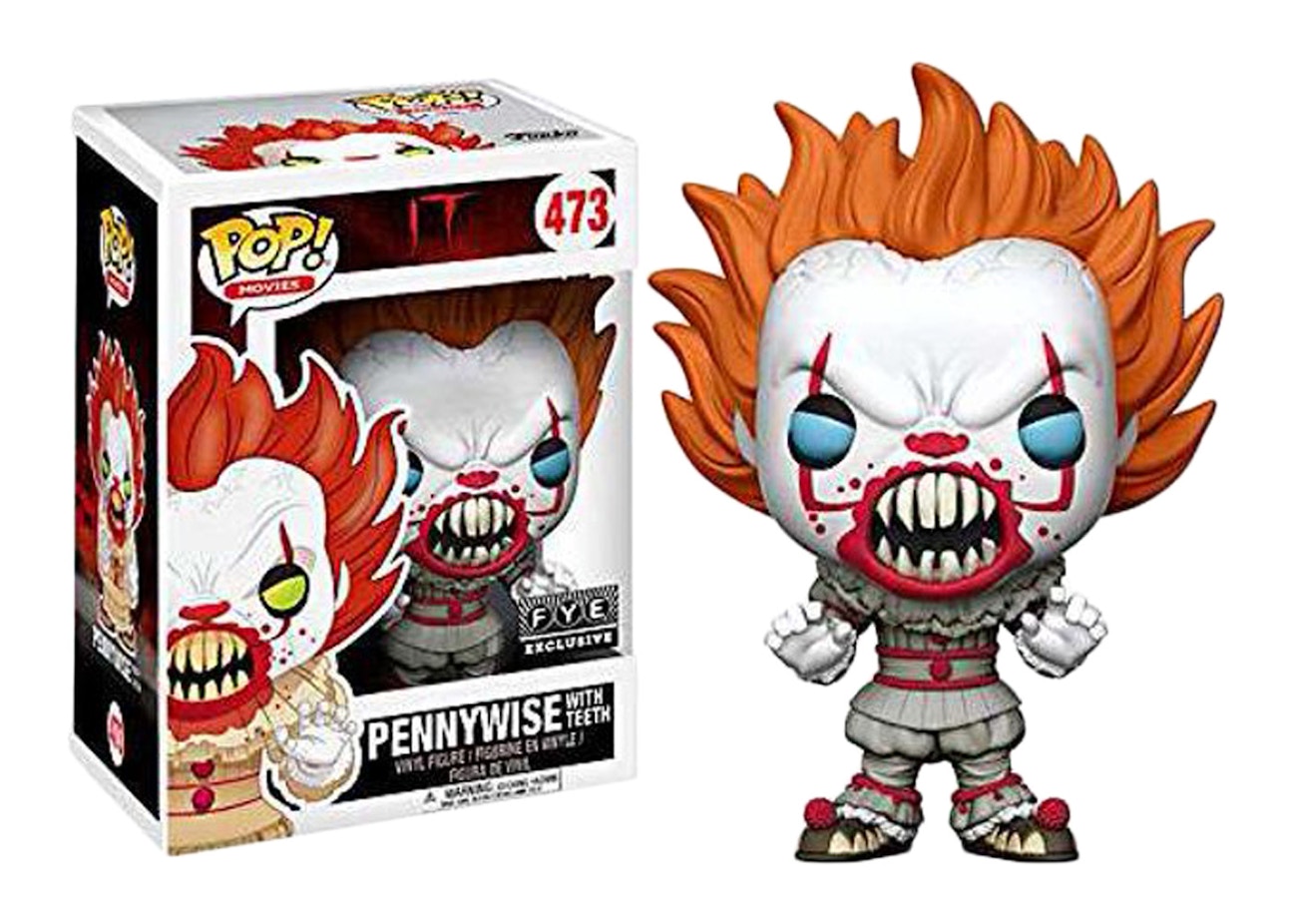 Funko Pop! Movies IT Movie Pennywise with Teeth Blue Eyes FYE