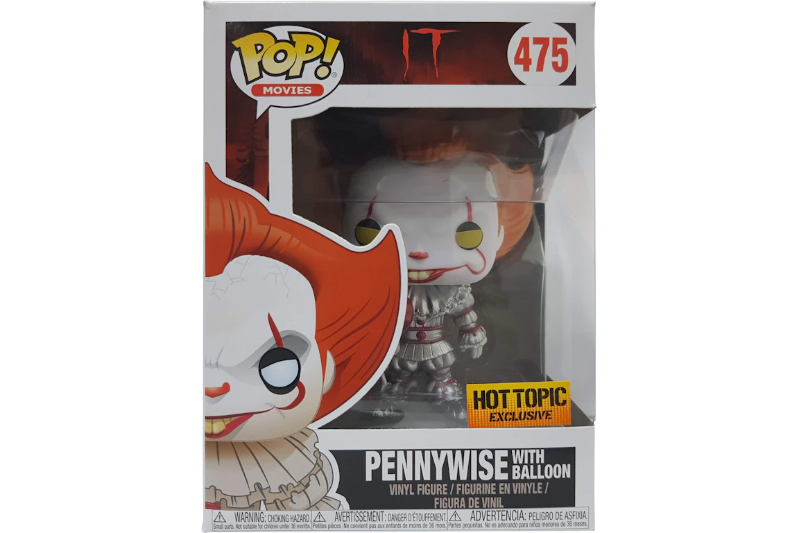 Funko Pop! Movies IT Pennywise with Ballon Hot Topic Exclusive Figure #475