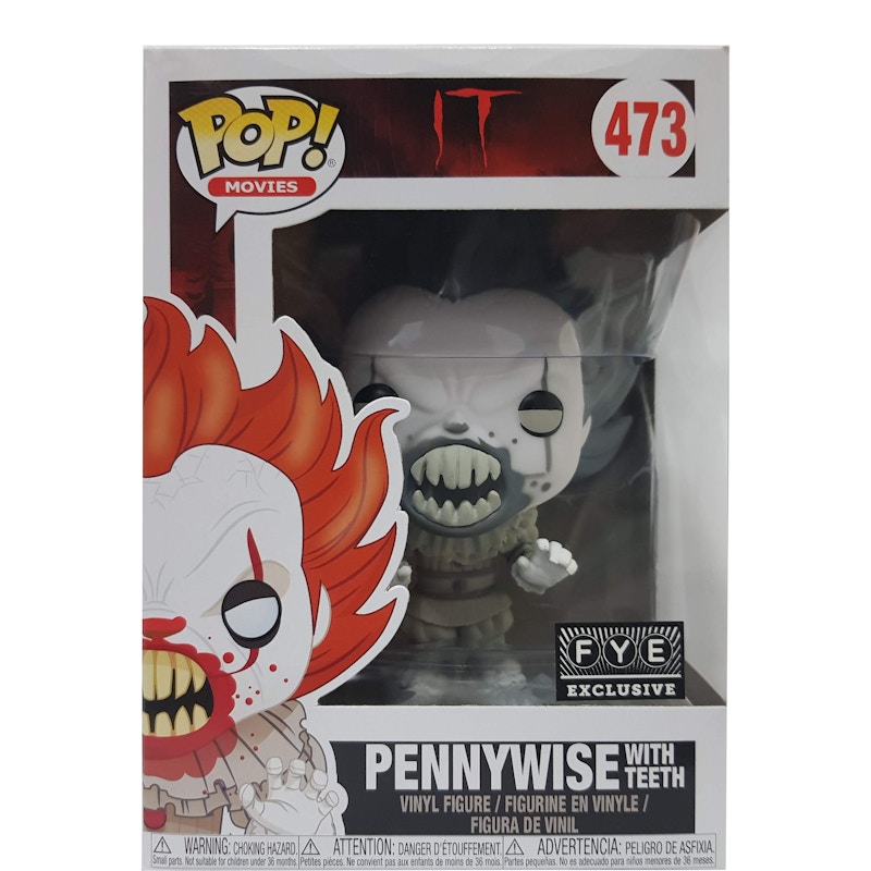 Funko Pop! Movies IT Pennywise with Teeth FYE Exclusive Figure