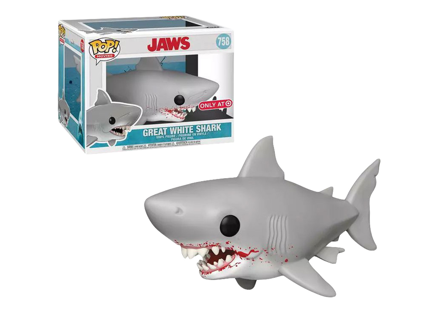 Funko Pop! Movies Jaws Great White Shark Bloody Mouth Target