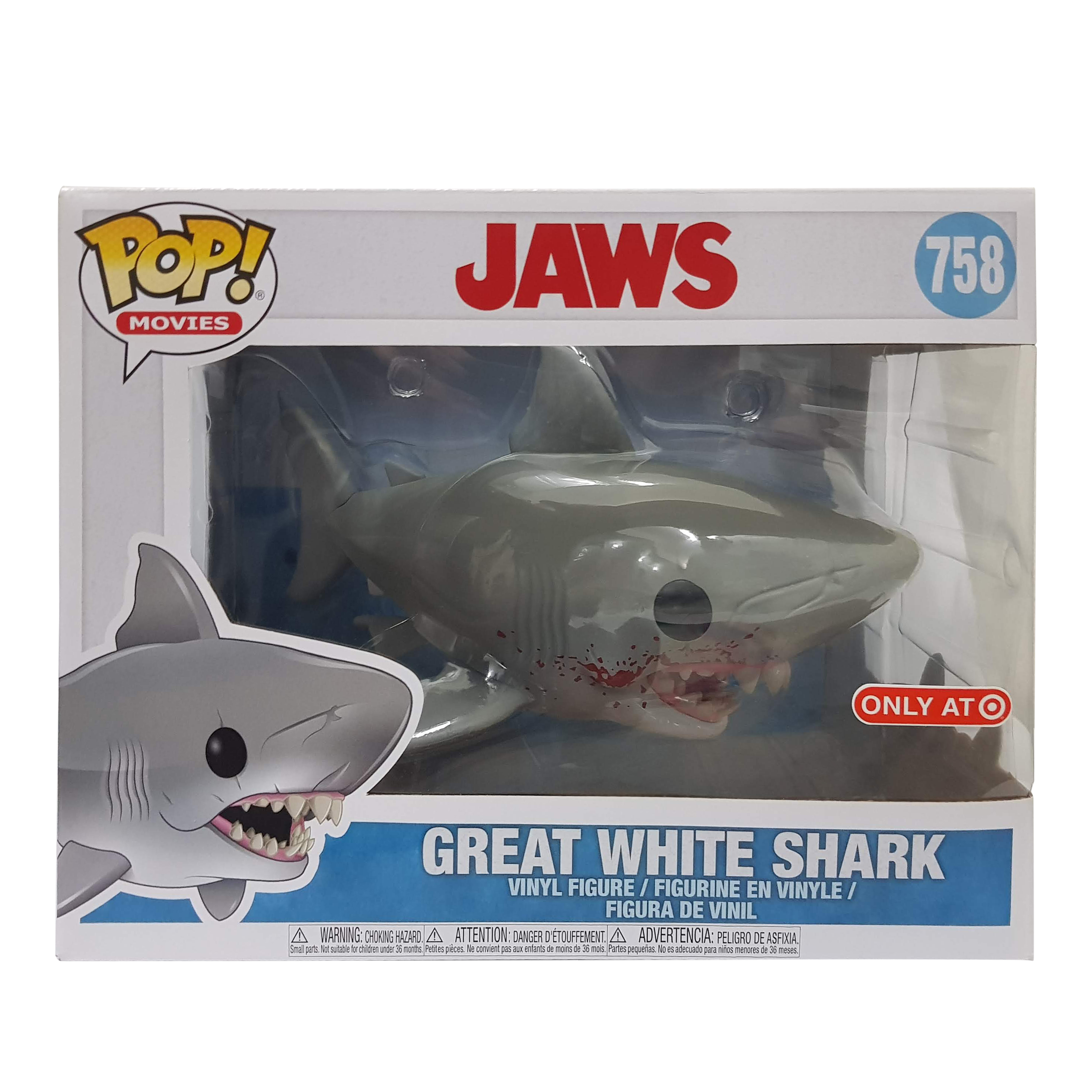 Funko Pop! Movies Jaws Great White Shark (Bloody) Target Exclusive 