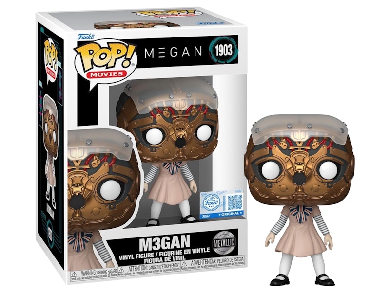 Funko Pop! Movies: M3gan (Metallic) (Entertainment Earth/Sticker) Figure #1903