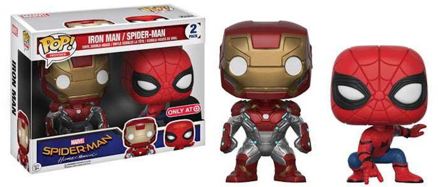 Funko Pop! Movies Marvel Spider-Man Homingcoming Iron Man / Spider-Man  Target Exclusive 2 Pack - US