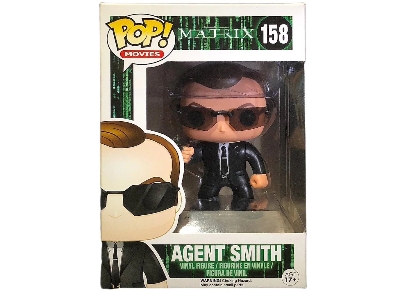 Expectativa Disturbio Mar Funko Pop! Movies Matrix Agent Smith Figure #158 - US