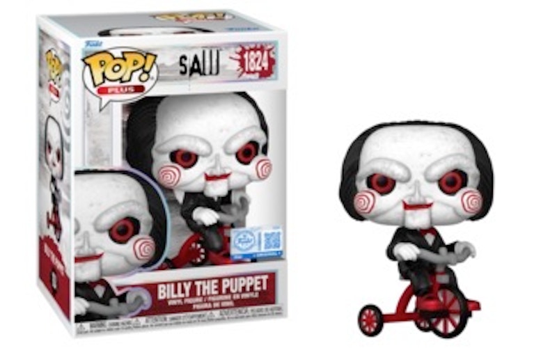 Funko Pop! Movies Plus: Saw Billy The Puppet (Sticker/ Amazon) Figure #1824