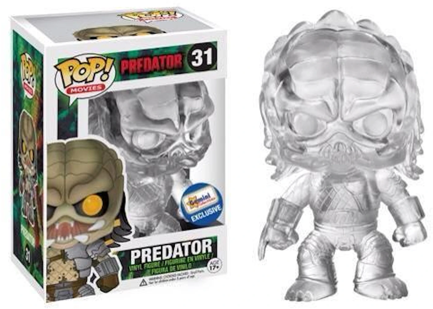 Funko Pop! Movies Predator Predator (Open Mouth) (Translucent) Gemini ...