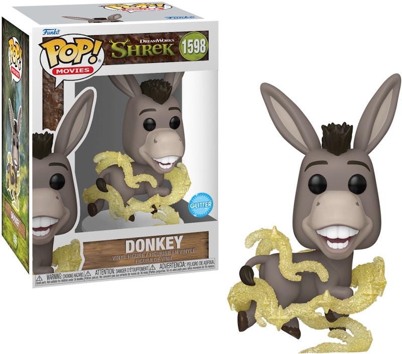 Funko Pop! Movies: Shrek Donkey (Glitter) Figure #1598