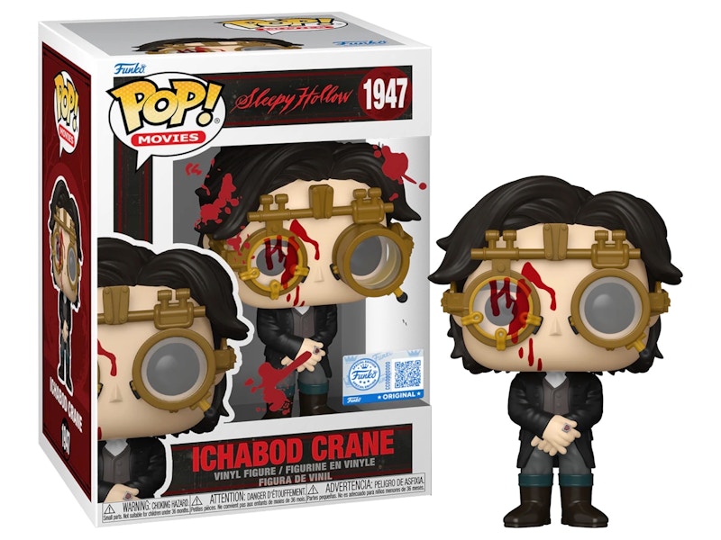 Funko Pop! Movies: Sleepy Hollow Ichabod Crane (Bloody) (Entertainment Earth/Sticker) Figure #1947