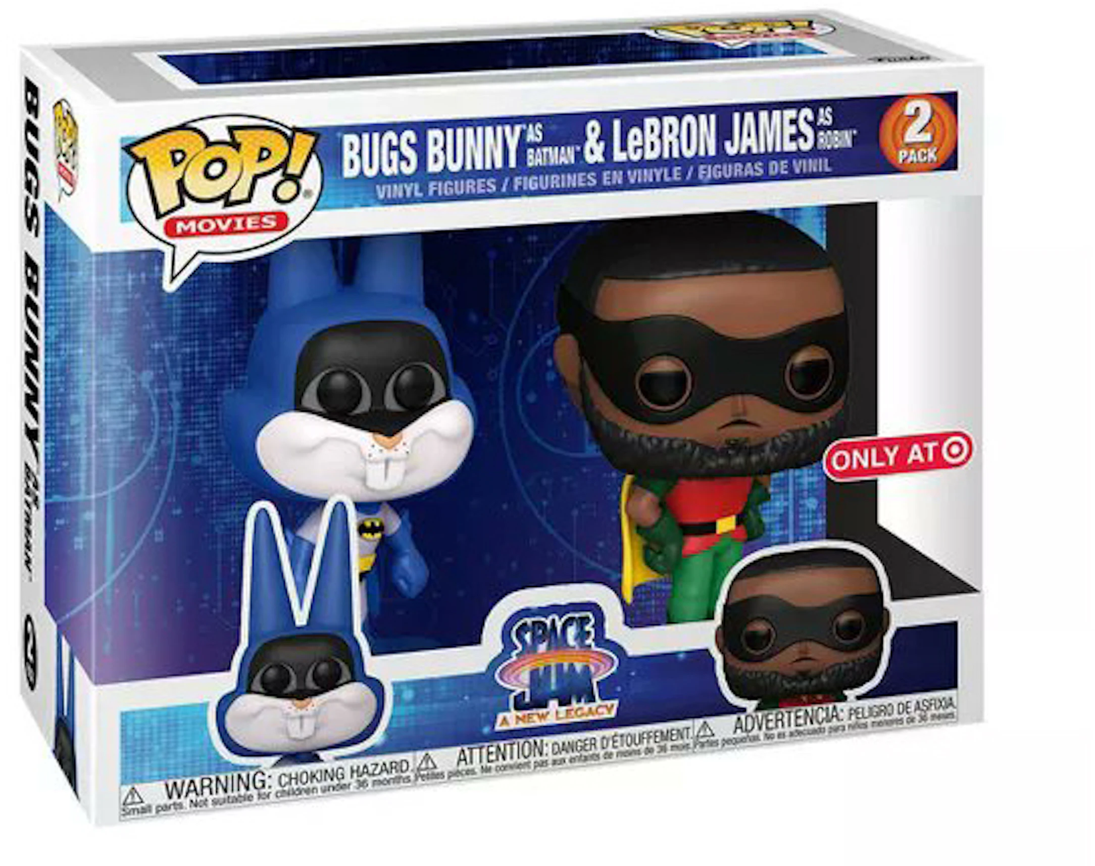 Funko Pop! Movies Space Jam A New Legacy Bugs Bunny As Batman And LeBron  James As Robin Target Exclusive 2-Pack - SS21 - US