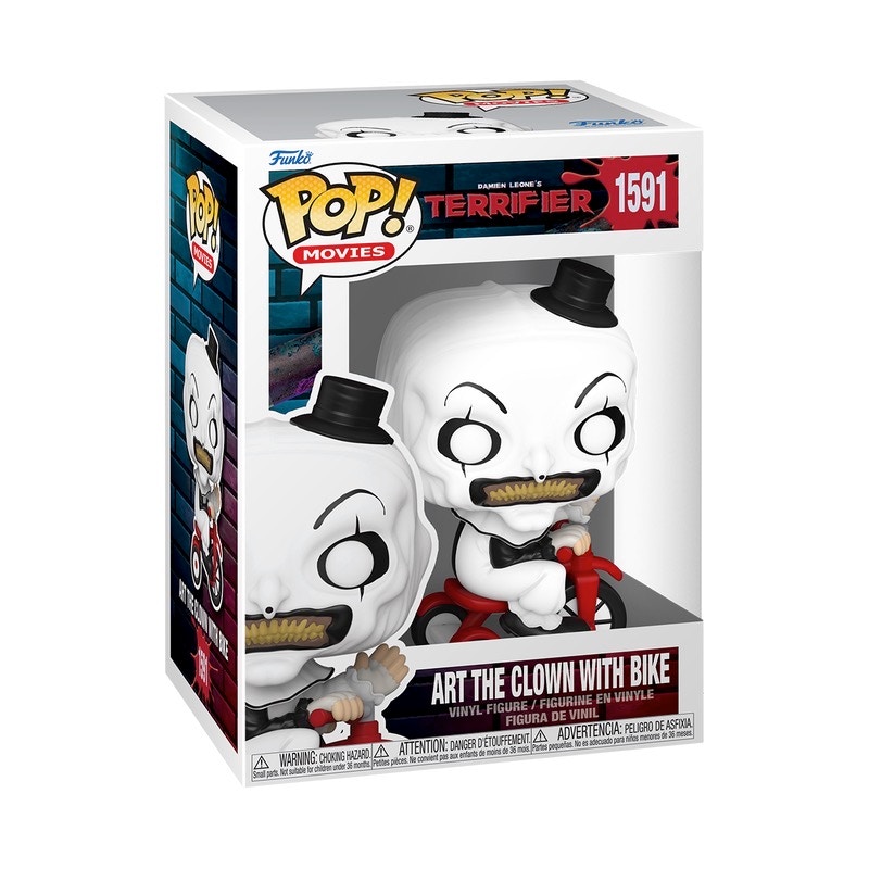 Funko Pop! Movies: Terrifier Art The Clown w/ Bike Figure #1591