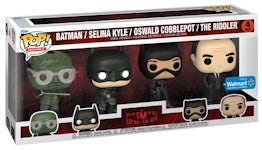Funko Pop! Movies The Batman (Batman, Selina Kyle, Oswald Cobblepot & The Riddler) Walmart Exclusive 4-pack