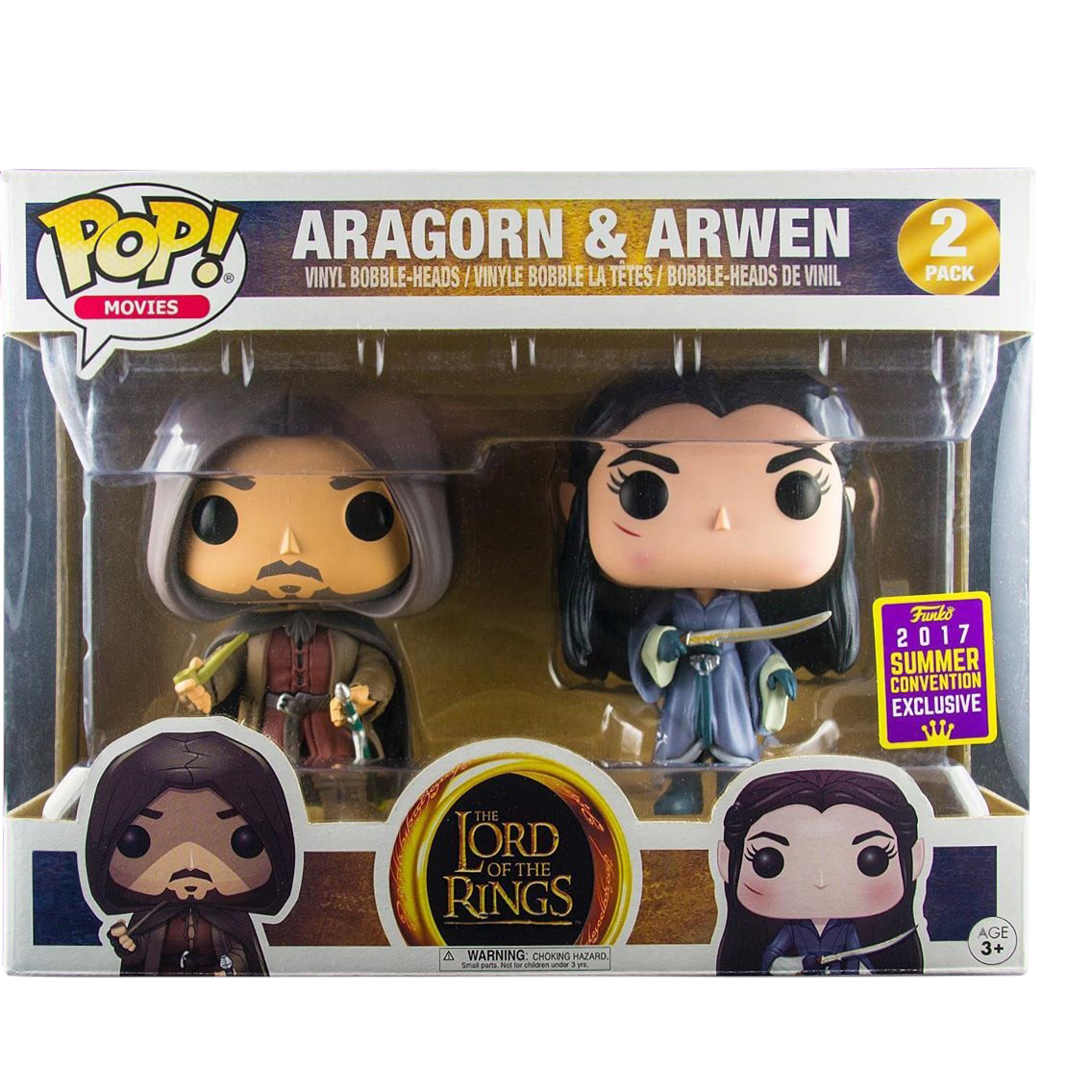 Funko Pop! Movies The Lord of the Rings Aragorn & Arwen Summer