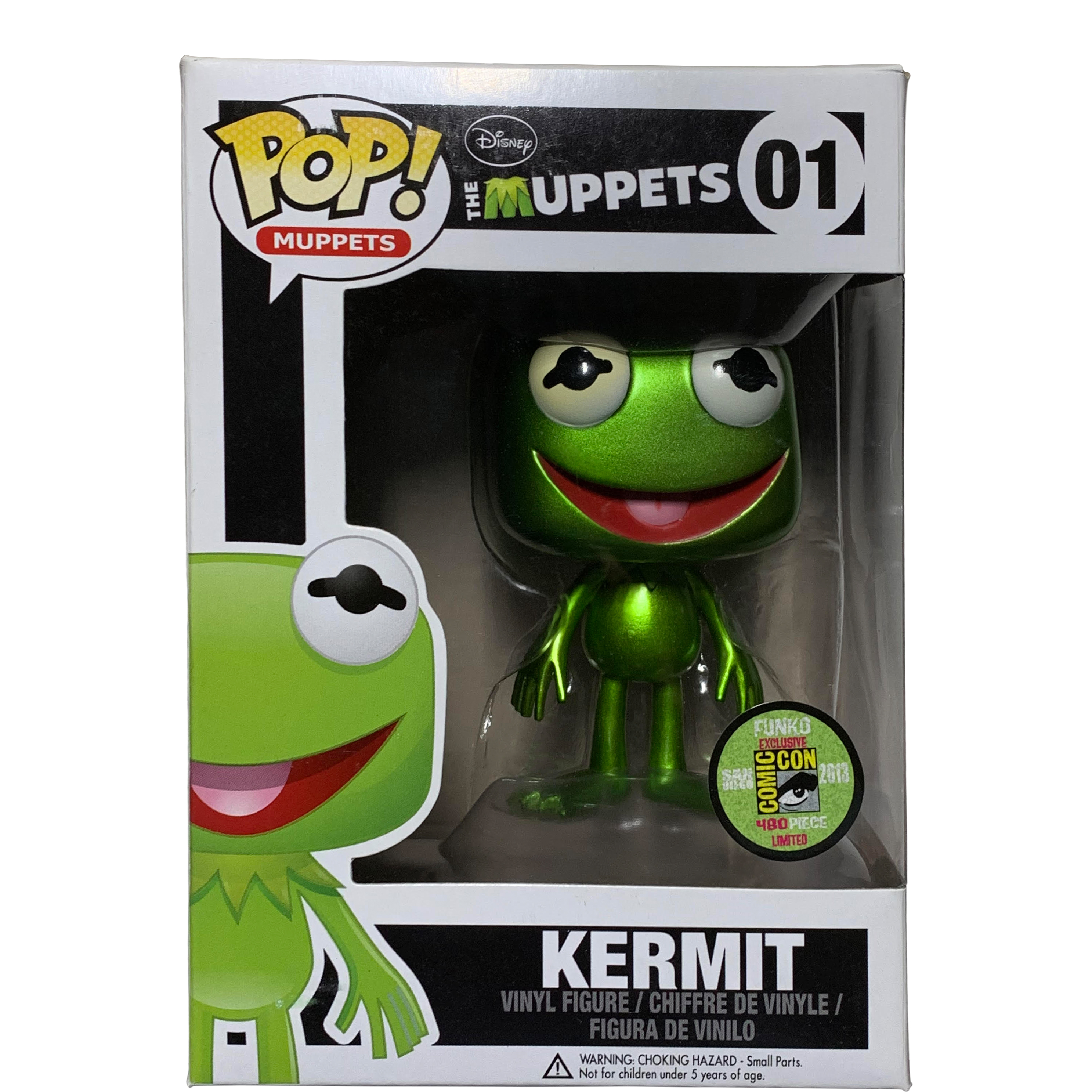 Funko Pop! Muppets Kermit the Frog (Metallic) SDCC Funko Exclusive 