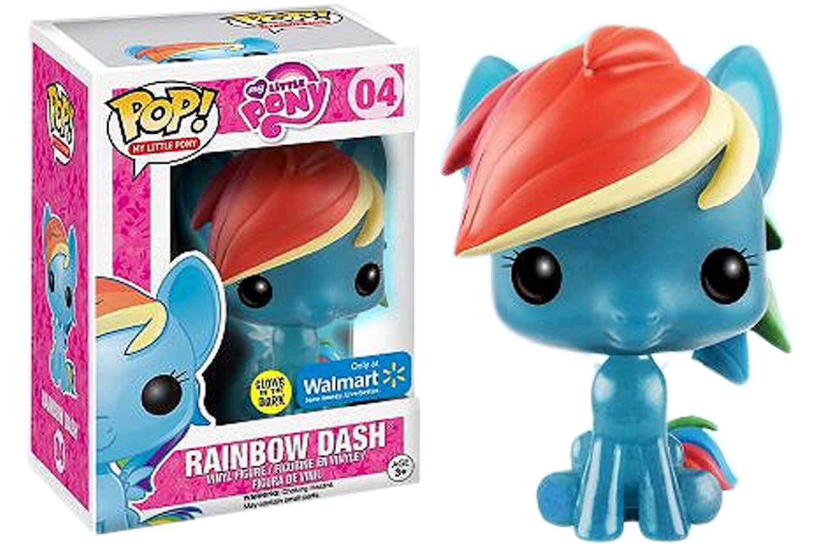 Funko Pop! My Little Pony Rainbow Dash (Glow) Walmart Exclusive Figure #04