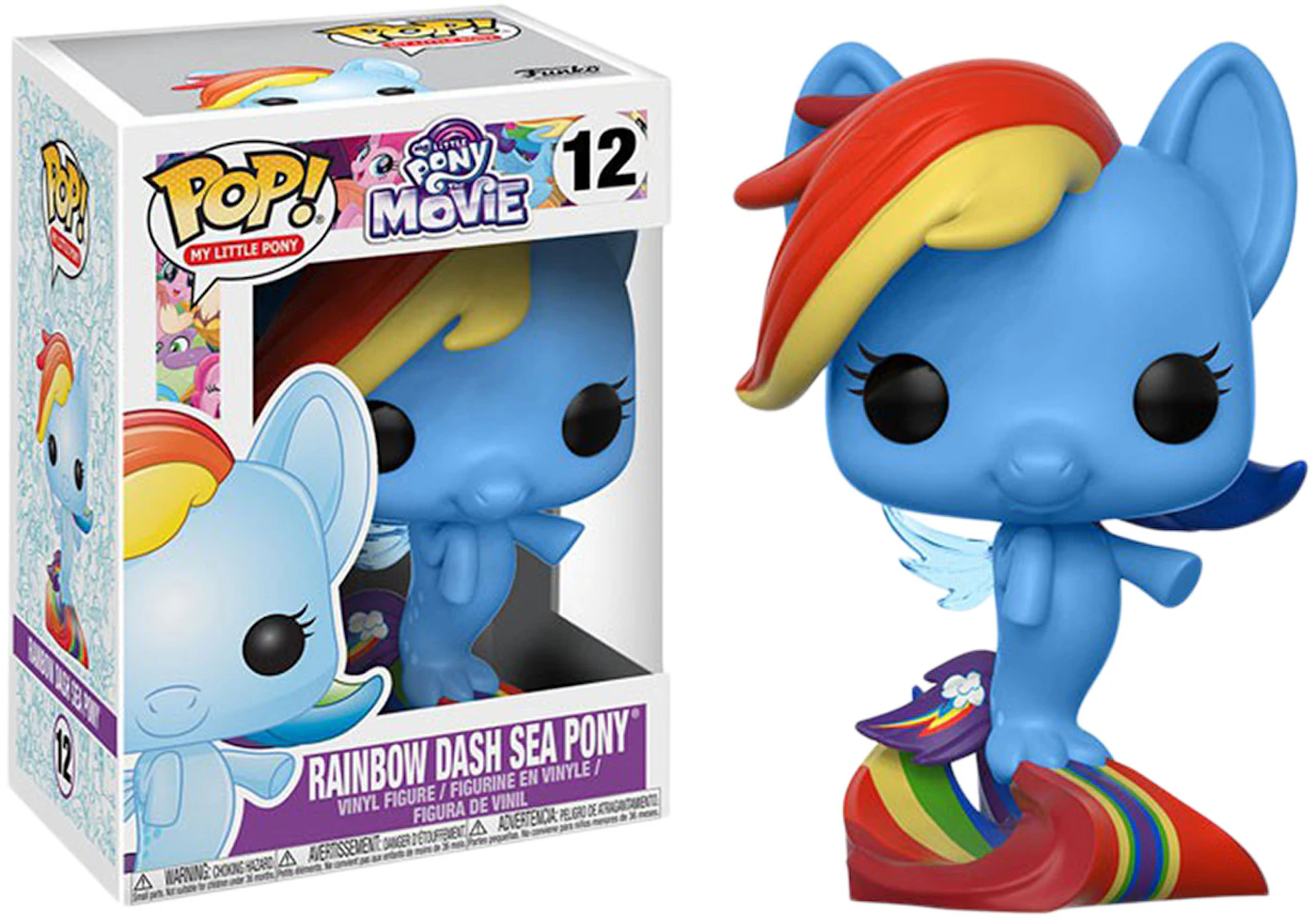 Funko Pop! Little Pony The Movie Rainbow Dash Sea Pony Figure - US