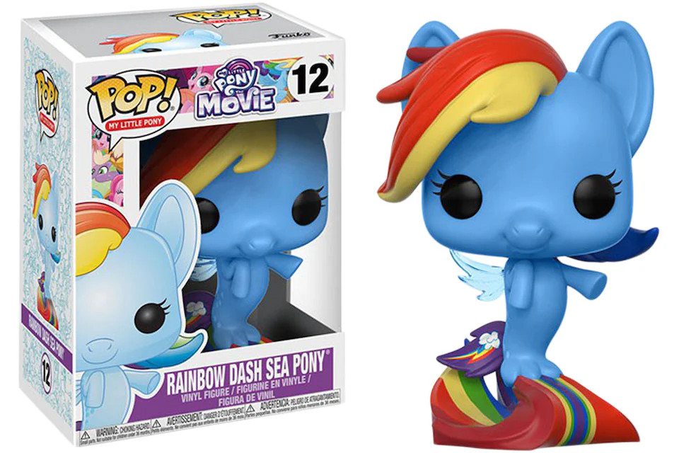 Funko Pop! My Little Pony The Movie Rainbow Dash Sea Pony Figure #12
