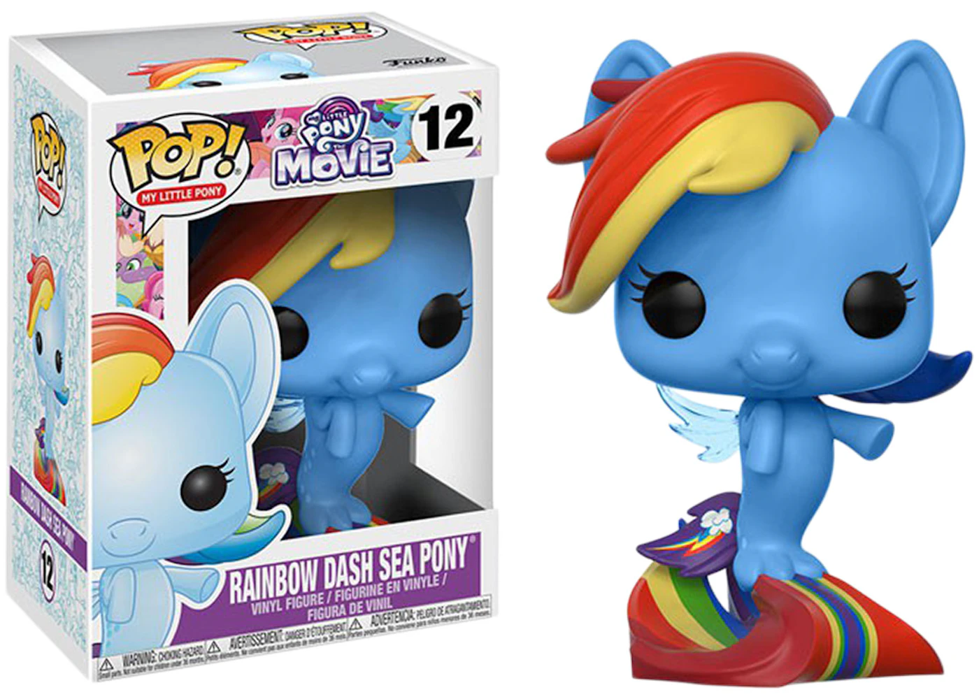 Funko Pop! My Little Pony The Movie Rainbow Dash Sea Pony Figure #12 - US