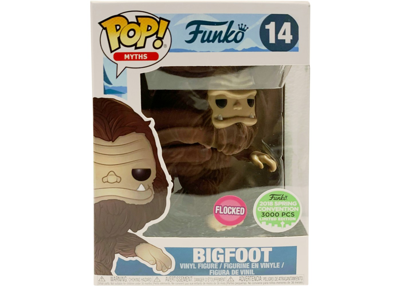 Funko Pop! Myths Bigfoot (Flocked) Spring Convention Figure #14
