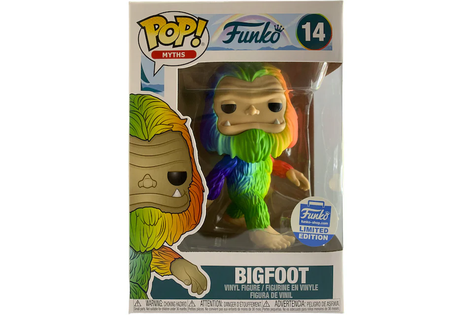 Funko Pop! Myths Bigfoot (Rainbow) Funko Shop Edition Figure #14