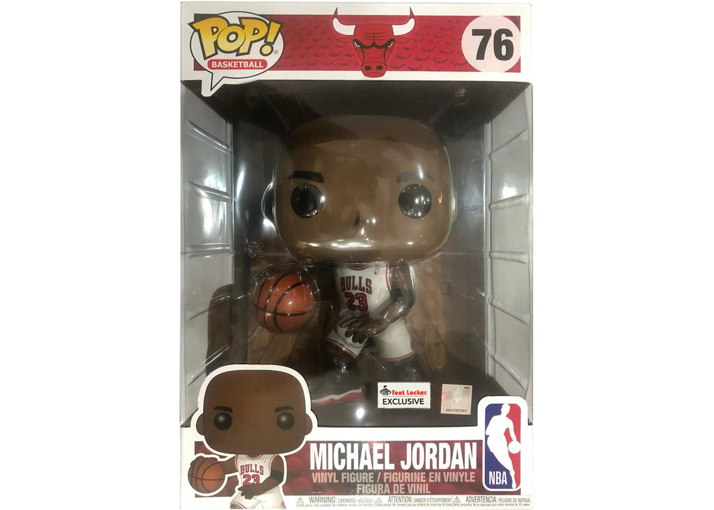 volumen Cementerio compromiso Funko Pop! NBA Michael Jordan (White Jersey) Footlocker Exclusive 10 inch  Figure #76 - ES