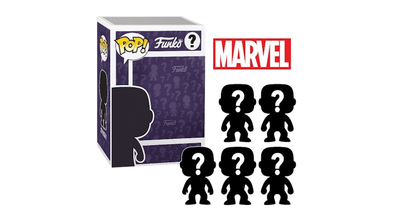 Funko Pop! Pack of 5 Surprise Mystery Marvel Funko Pop! Randomly
