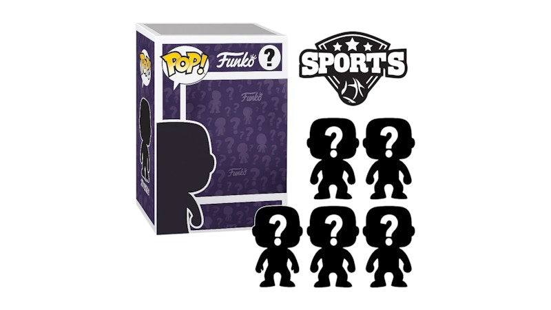 Funko Pop! Pack of 5 Surprise Mystery Sport Funko Pop! Randomly Selected Sealed Case (5 Blind Boxes) Black