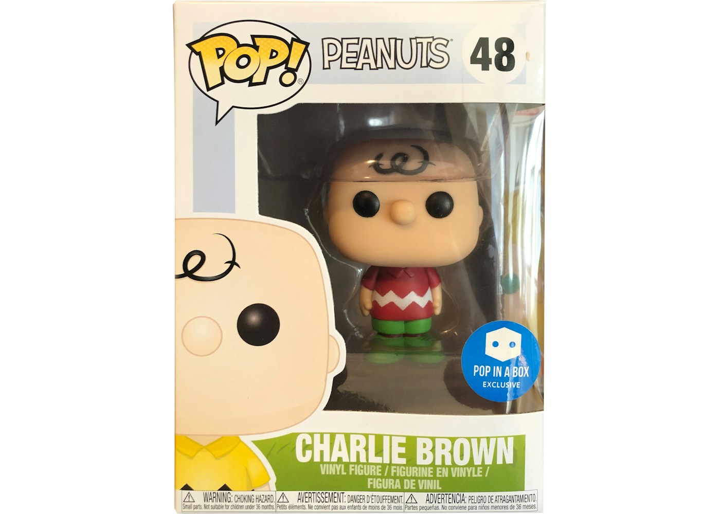Funko Pop Peanuts Charlie Brown Pop In A Box Exclusive Figure 48 Funko Pop Peanuts Charlie Brown Pop In A Box Exclusive Figure 48