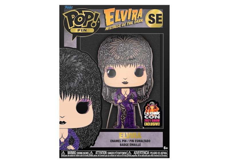 Funko Pop! Pin Elvira Mistress Of The Dark (Elvira) 2021 LA Comic Con  Exclusive Pin SE - FW21 - US