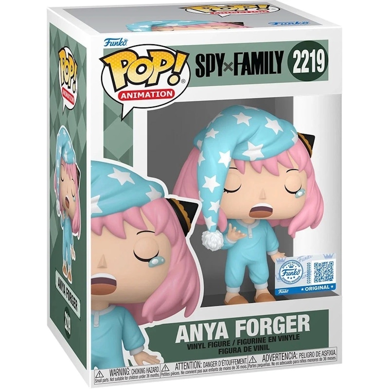 Funko Pop! Plus Animation: Spy X Family Anya Forger (in Pajamas)(Entertainment Earth/Sticker) Figure #2219