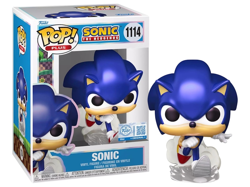 Funko Pop! Plus Games: Sonic The Hedgehog Sonic (Pearlescent ...