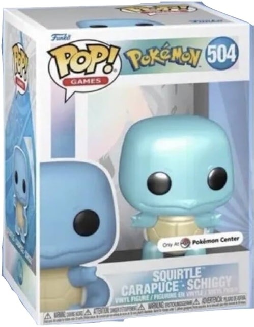 Funko Pop! Pokemon Squirtle (Pearlescent) Pokemon Center Exclusive Figure  #504