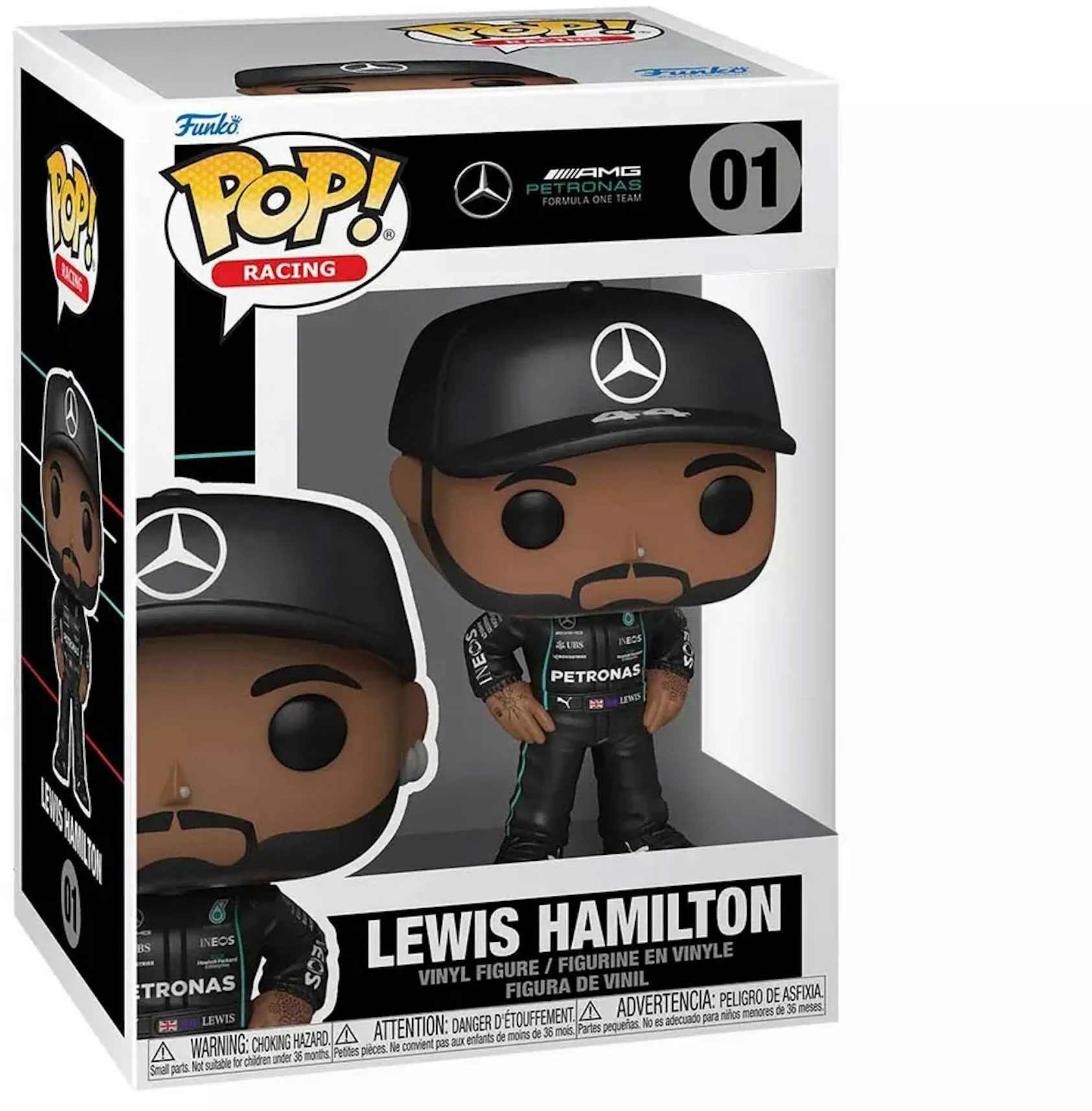 Figurine Pop Formule 1 (F1) #1 pas cher : Lewis Hamilton (Mercedes